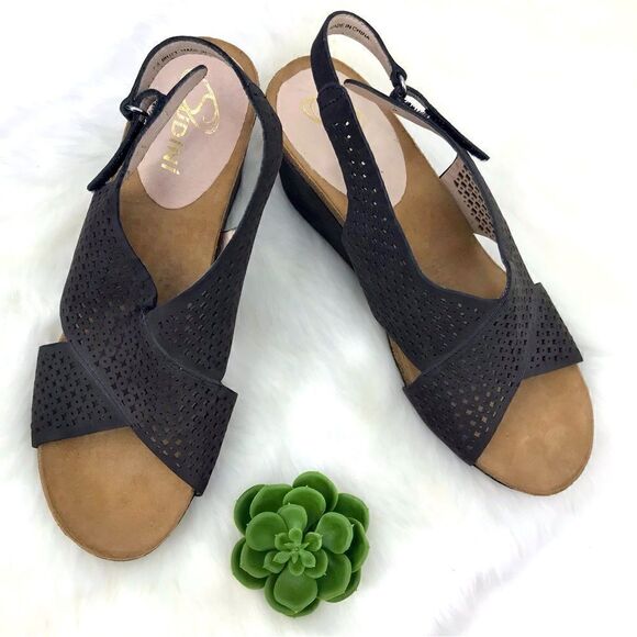 Sudini NEW Brown Britt Wedge Sandals - Picture 5 of 15